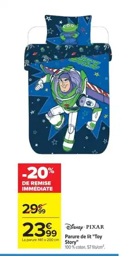 Carrefour DISNEY PIXAR Parure de lit Toy Story offre