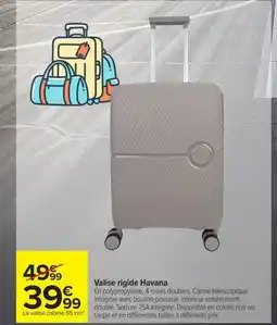 Carrefour Valise rigide Havana offre