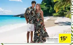 Carrefour Robe longue smockée offre