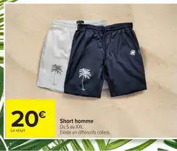 Carrefour Short homme offre