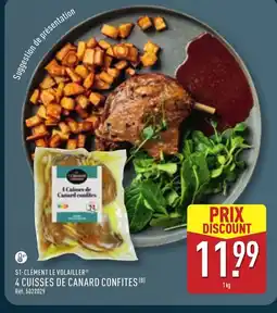 ALDI ST-CLÉMENT LE VOLAILLER 4 cuisses de canard confites offre