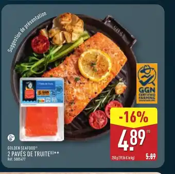 ALDI GOLDEN SEAFOOD 2 pavés de truite offre