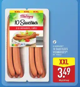 ALDI LE MARSIGNY 10 saucisses viennoises offre