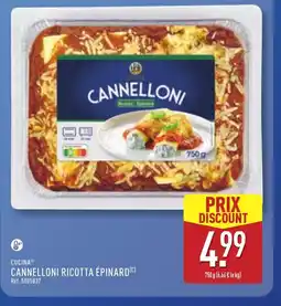 ALDI CUCINA Cannelloni ricotta épinard offre