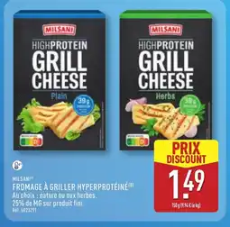 ALDI MILSANI Fromage à griller hyperprotéiné offre