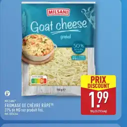 ALDI MILSANI Fromage de chèvre râpé offre