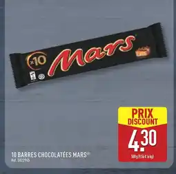 ALDI MARS 10 barres chocolatées offre
