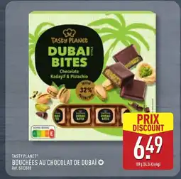 ALDI TASTY PLANET Bouchées au chocolat de dubaï offre