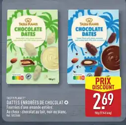 ALDI TASTY PLANET Dattes enrobées de chocolat offre
