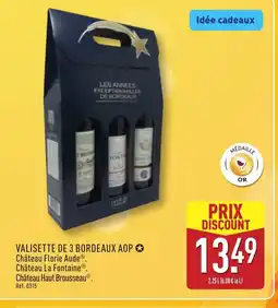 ALDI Valisette de 3 bordeaux aop offre