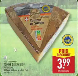 ALDI PAYS GOURMAND Tomme de savoie offre