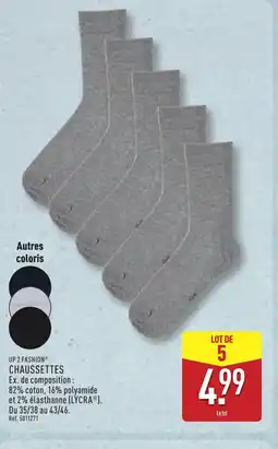 ALDI UP 2 FASHION Chaussettes offre