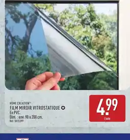 ALDI HOME CREATION Film miroir vitrostatique offre
