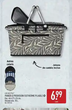 ALDI LIVE IN STYLE Panier à provision isotherme pliable offre