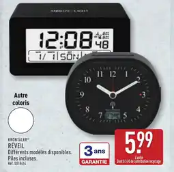 ALDI KRONTALER Réveil offre