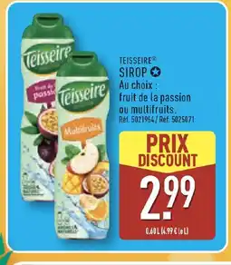 ALDI TEISSEIRE Sirop offre