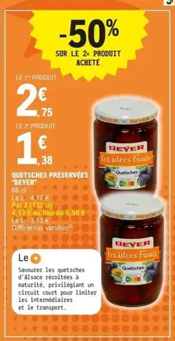 E.Leclerc BEYER Quetsches préservées offre