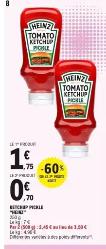 E.Leclerc HEINZ Ketchup pickle offre