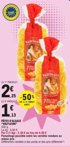 E.Leclerc VALFLEURI Pâtes d'alsace offre
