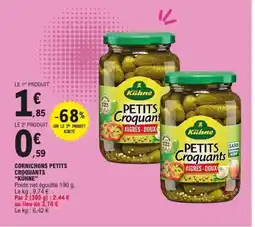 E.Leclerc KÜHNE Cornichons petits croquants offre