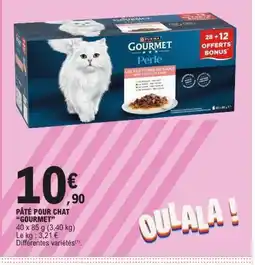 E.Leclerc GOURMET Pâté pour chat offre