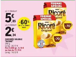 E.Leclerc RICORÉ Chicorée soluble offre