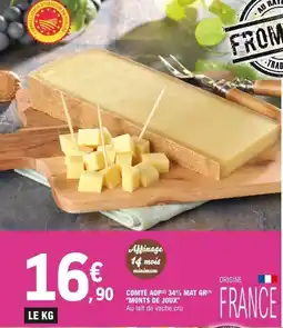 E.Leclerc MONTS DE JOUX Comte aop 34% mat gr offre