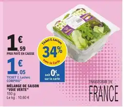 E.Leclerc VOIE VERTE Mélange de saison offre