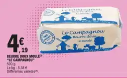 E.Leclerc LE CAMPAGNOU Beurre doux moulé offre