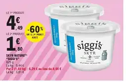 E.Leclerc SIGGI'S Skyr nature offre