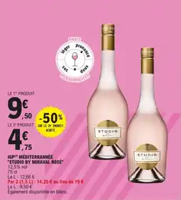 E.Leclerc STUDIO BY MIRAVAL ROSÉ Igp méditerrannée offre