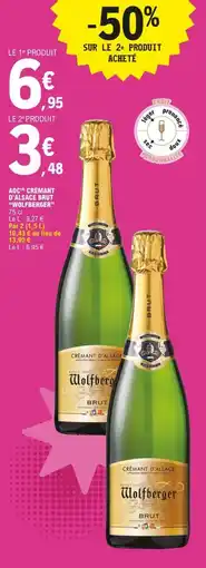 E.Leclerc WOLFBERGER Aoc crémant d'alsace brut offre
