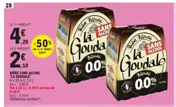 E.Leclerc LA GOUDALE Bière sans alcool offre