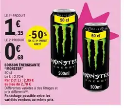 E.Leclerc MONSTER Boisson énergisante offre