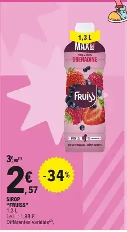 E.Leclerc FRUISS Sirop offre