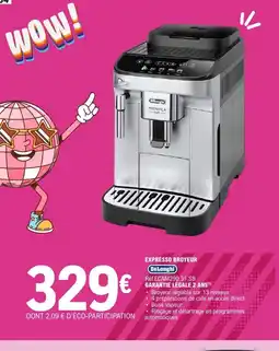 E.Leclerc DELONGHI Expresso broyeur offre