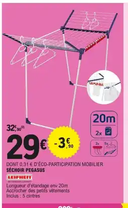 E.Leclerc LEIFHEIT Séchoir pegasus offre
