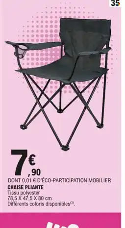 E.Leclerc Chaise pliante offre