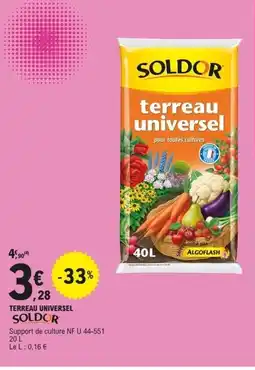 E.Leclerc SOLDOR Terreau universel offre