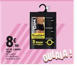 E.Leclerc DIM Lot de 3 boxer offre