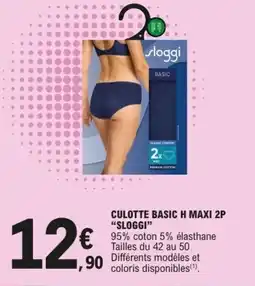 E.Leclerc SLOGGI Culotte basic h maxi 2p offre