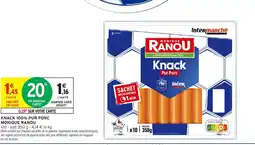 Intermarché MONIQUE RANOU Knack 100% pur porc offre