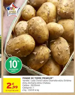 Intermarché Pomme de terre primeur offre