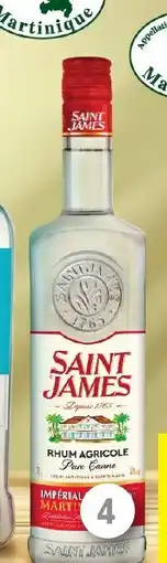 Intermarché SAINT JAMES Rhum agricole impérial blanc offre