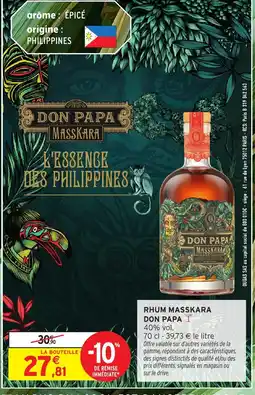 Intermarché DON PAPA Rhum masskara offre