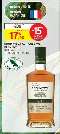 Intermarché CLÉMENT Rhum vieux agricole v.o offre