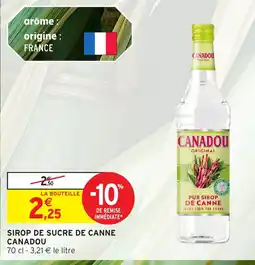 Intermarché CANADOU Sirop de sucre de canne offre