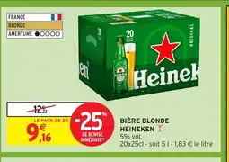 Intermarché HEINEKEN Bière blonde offre