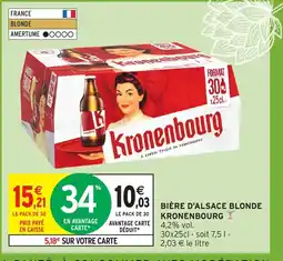 Intermarché KRONENBOURG Bière d'alsace blonde offre
