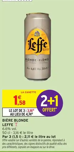 Intermarché LEFFE Bière blonde offre